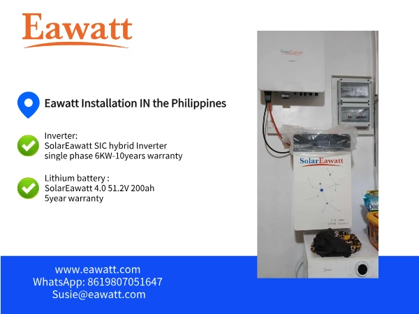 Eawatt Installation IN the Philippines