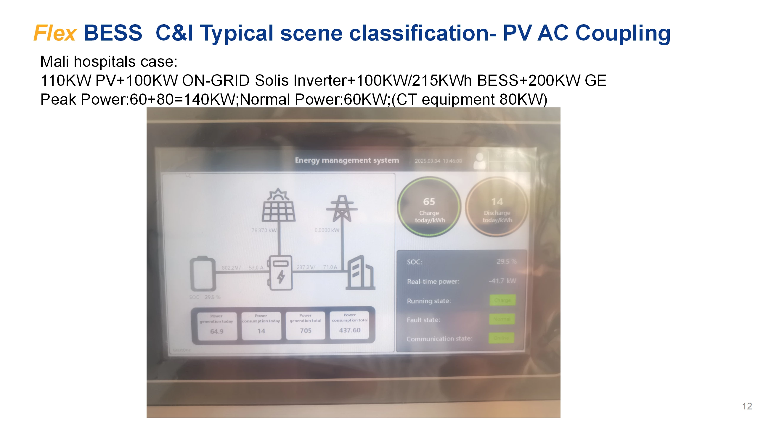 Commercial and industrial energy storage system projects in mali